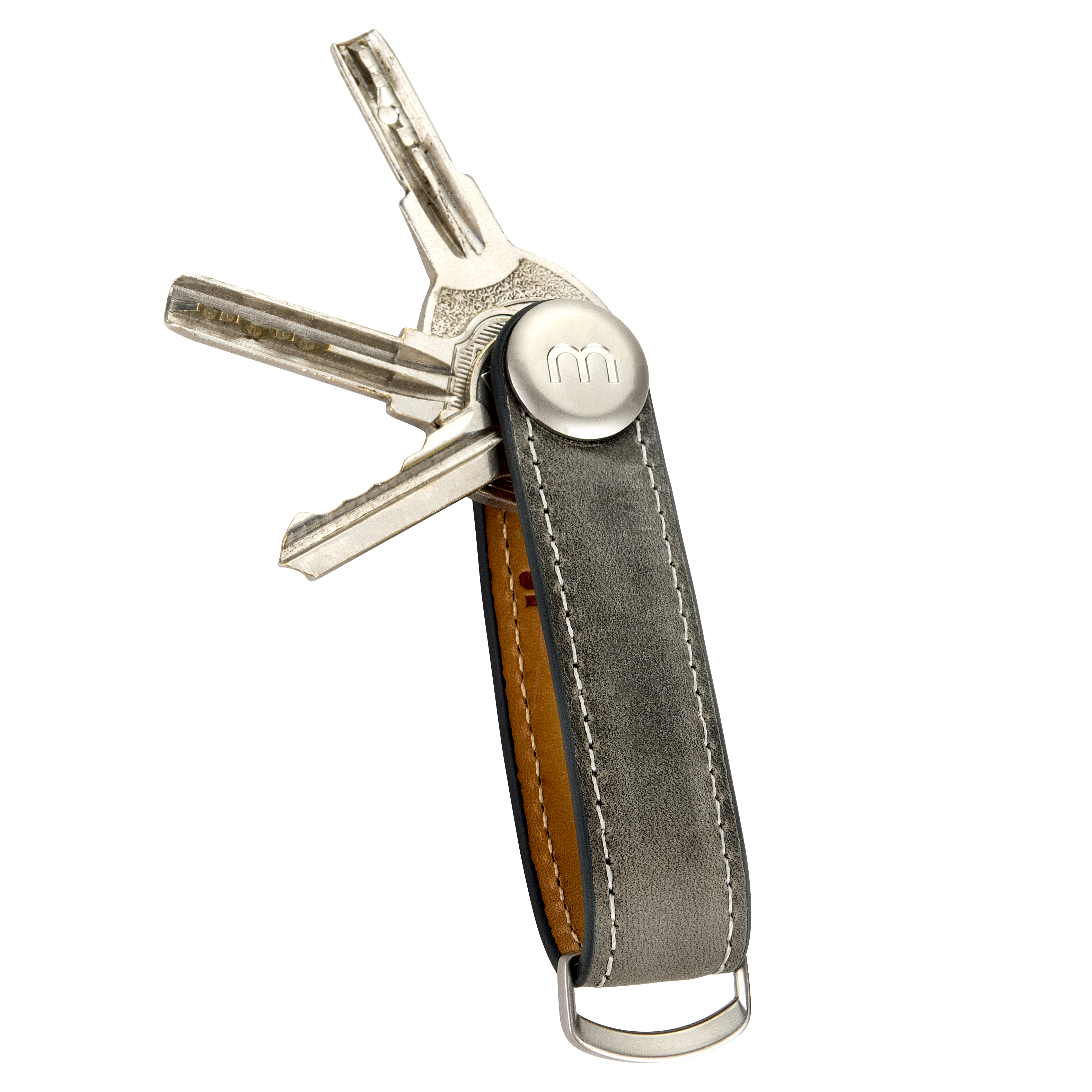 Key Organizer Schlüssel Organizer Keycage Schlüsselmäppchen Smartkey Schlüsseletui Schlüsseltasche aus echtem Leder Braun FFITIN Smartkey Handmade 