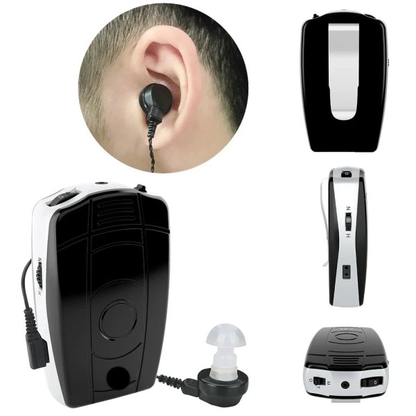 PROFI Hörverstärker Taschen Geräusch Verstärker Senioren Hörgerät Umgebung Klang Ton bei Hörverlust